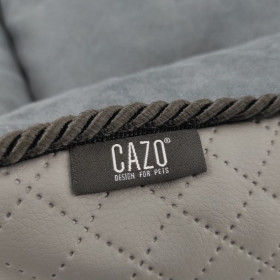 Меко бродирано легло CAZO Soft Bed Royal Line - сиво